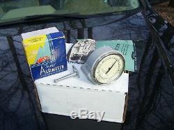 Original 1940' s Vintage Rat Hot rod Auto Altimeter gauge nos gas oil original