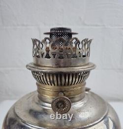 Original Antique Rayo Center Draft Kerosene Oil Lamp, Flame Spreader & Wick