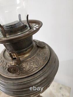 Ornate Victorian Antique Oil Kerosene B&H Piano Floor Lamp