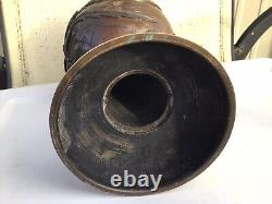 PLUME & ATWOOD P & A RARE ANTIQUE BRASS BRONZE OIL LAMP Asian Motif