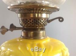 PRICE DROP Lovely Yellow Victorian Oil Lamp