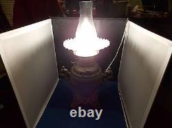 P&A Early Bronze/Copper Urn or Trophy Parlor Light Oil Lamp Electrified