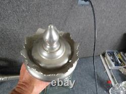 Pair Antiqued Coach Lamps oil lamp electrified