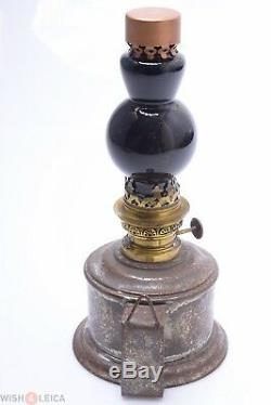 Poulenc Freres 27cm/11 Antique Dark Room Oil Lamp, Safelight Kodak, Goerz, Blair