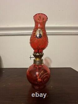 Qajar Shah Antique Hurricane Lamp