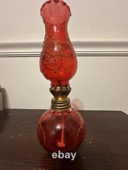 Qajar Shah Antique Hurricane Lamp