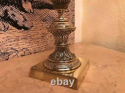 RARE Antique Victorian Brass Oil Kerosene Lamp