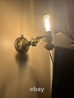 RARE B&H Bradley Hubbard Brass Antique Wall Lamp Electrified HTF