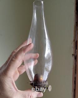 Rare 1859 Holmes Booth & Hayden's Spring Clip Lip Burner With Original Chimney