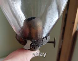 Rare 1859 Holmes Booth & Hayden's Spring Clip Lip Burner With Original Chimney