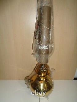 Rare Antique Aladdin Round Wick Oil Lamp With Solid Brass Base. New In Box