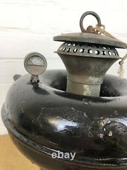 Rare Antique German Petromax Factory Loft Lamp Kerosene Donut Lantern No. 650