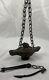 Rare Antique Italian Grand Tour Bronze Mouse Rat Oil Lamp Greek Roman Style 18c