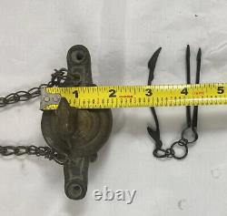 Rare Antique Italian Grand Tour Bronze Mouse Rat Oil Lamp Greek Roman Style 18c