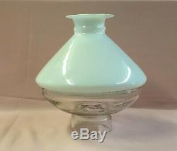 Rare Antique Ives Lamp Shade 2 Piece Kerosene Oil Light Old L@@k