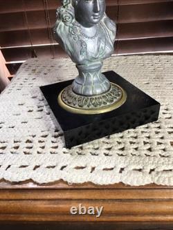 Rare Antique Panelled Shield Figural Victorian Lady 21 Oil Lamp Thuro Pg 103