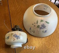 Rare Antique Pull Down Hanging Parlor Library Oil Lamp Bradley & Hubbard