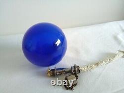 Rare Cobalt Blue Antique Jewelers / Watchmaker Alcohol Oil Lamp Made In Japan