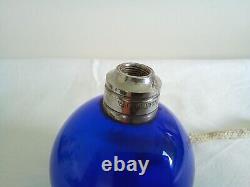 Rare Cobalt Blue Antique Jewelers / Watchmaker Alcohol Oil Lamp Made In Japan