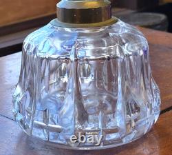Rare Duncan Quartered Block Finger/Hand Oil Lamp EAPG Pattern Glass c1890s