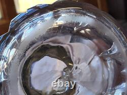 Rare Duncan Quartered Block Finger/Hand Oil Lamp EAPG Pattern Glass c1890s
