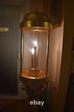 Rare Large Antique Vintage 1960s' Oil Rain Floor Lamp