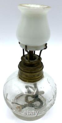 Rare Miniature Oil Little Harrys Night Lamp LH Olmsted New York Patented 1877