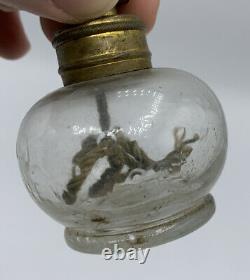 Rare Miniature Oil Little Harrys Night Lamp LH Olmsted New York Patented 1877