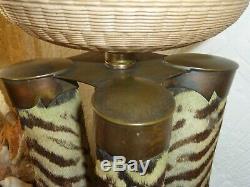 Rare Victorian Taxidermy Zebra Oil / Electric Lamp Rowland Ward Game Trophy
