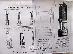 Rare Vtg Antique 1877-87 Davis & Son Black Bonnet Clanny #D Oil Coal Miner Lamp