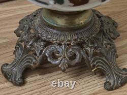 Rare find. 14 Height × 9 Width Consolidated Antique Beautiful Oil Lamp