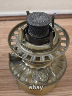 Rare find. 14 Height × 9 Width Consolidated Antique Beautiful Oil Lamp
