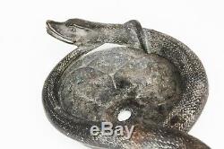 Roman 1st 3rd Century A. D. Bronze Snake Oil Lamp / Vessel