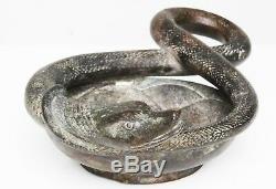 Roman 1st 3rd Century A. D. Bronze Snake Oil Lamp / Vessel