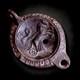 Roman Terracotta Oil Lamp Depicting Gladiator / Chariot