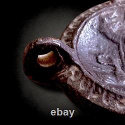 Roman Terracotta Oil Lamp Depicting Gladiator / Chariot