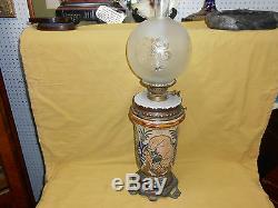 Royal Doulton Antique Florence Barlow Oil Lamp