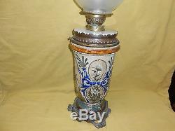 Royal Doulton Antique Florence Barlow Oil Lamp