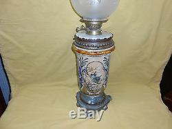 Royal Doulton Antique Florence Barlow Oil Lamp