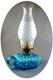 SCARCE Antique Blue Opalescent SNOWFLAKE Miniature Oil Hand/Finger Lamp S1-40