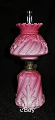 SII 456 Antique Fine Art Glass Miniature Kerosene Oil Kerosene Lamp Exceptional