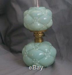 SII 456 Antique Fine Art Glass Miniature Kerosene Oil Kerosene Lamp Exceptional