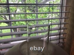 Stunning Fancy 28 Brass Converted To Electric 3 Way Antique GWTW Table Lamp