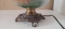 Sunflower one of a kind Gone With The Wind Oil Lamp Success Converted WORKS