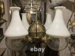 Super Rare Antique Angle Lamp Quad