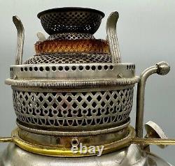 THE NEW JUNO NO. 2 Ornate Antique Oil Kerosene Lamp 1895 Made In USA BEAUTIFUL
