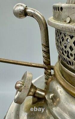 THE NEW JUNO NO. 2 Ornate Antique Oil Kerosene Lamp 1895 Made In USA BEAUTIFUL