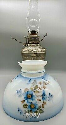 THE NEW JUNO NO. 2 Ornate Antique Oil Kerosene Lamp 1895 Made In USA BEAUTIFUL