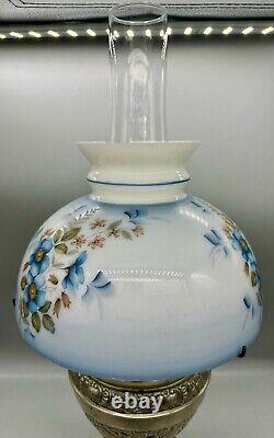 THE NEW JUNO NO. 2 Ornate Antique Oil Kerosene Lamp 1895 Made In USA BEAUTIFUL