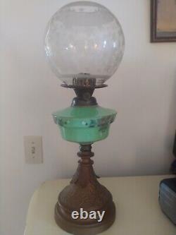 T. Rowatt & Sons antique oil lamp from 1800's